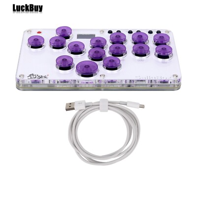 Sallybox Plus 15-Button Arcade Controller Fight Stick with Keycaps and Layout