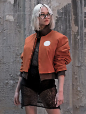 Women Kim Kitsuragi Disco Elysium Orange Bomber Jacket