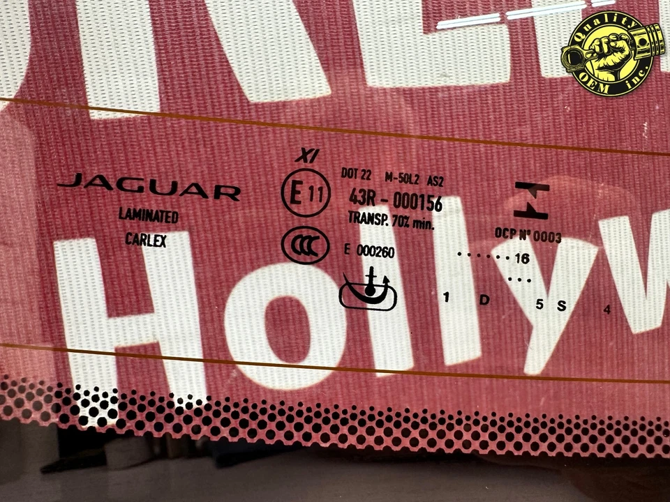 Jaguar XJ XJR 2016-2019 - Parabrisas trasero ventana trasera vidrio OEM Foto 4 de 4