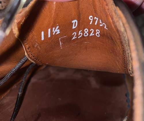 Allen Edmonds Mens Walnut Wingtip Player’s Oxford Shoes 9752 Size 11.5D USA - Picture 8 of 8