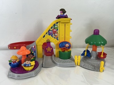 Fisher Price Little People Surprise Sounds Fun Park w/ Roller Coaster CAR TESTED