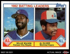 1983 Topps #701 Willie Wilson Batting Leaders Royals / Expos 8 - NM/MT