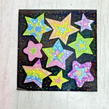 Vintage Sandylion Prismatic Stickers 1 Mod 2"X2" Sticker Stars various size