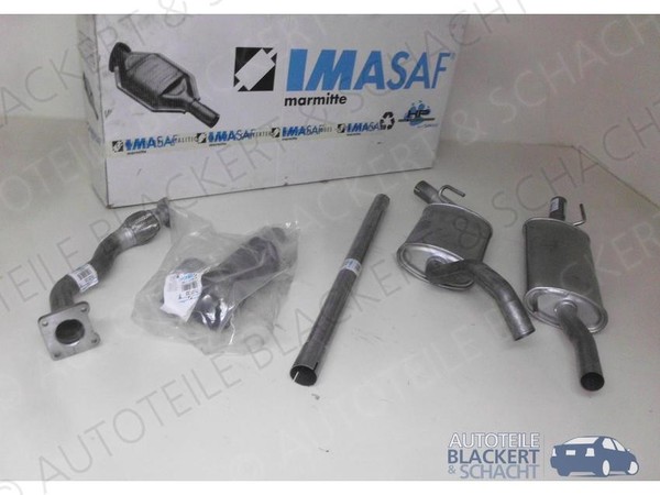 Imasaf Auspuff Komplett+Kat für VW Golf 3 Iii+Golf 4 IV Cabrio 1.8 66KW BJ 91-95-image