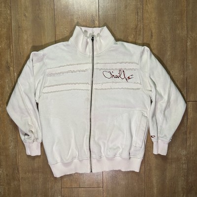 Vintage O Neill Surf Track Jacket Sweatshirt Full Zip Size S Y2K Skate 