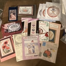 Set/23 Cross Stitch Patterns. These Are Patterns Found In An Estate Sale. Lot 25