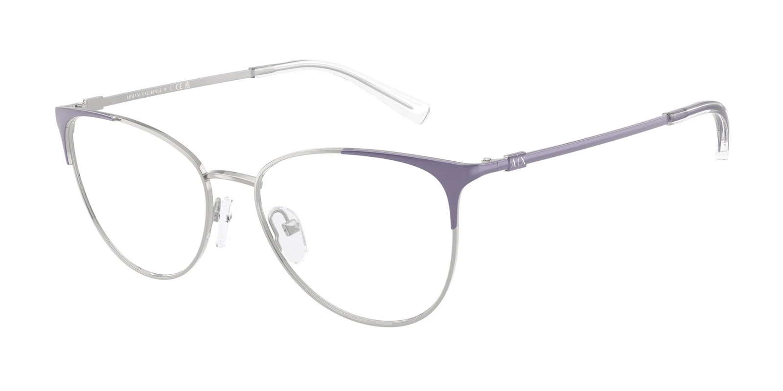 NEW Armani Exchange 1034 Eyeglasses 6128 Violet 100% AUTHENTIC
