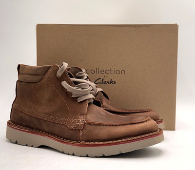 Clarks VARGO MOC BEESWAX Men's NEW Boots Brown US Size 7.5