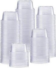 2 Oz. - 250 Count Clear Disposable Plastic Portion Cups No Lids , for Souffle,