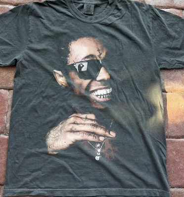Lil WAYNE rock rap hip hop short sleeve black color shirt VK00522