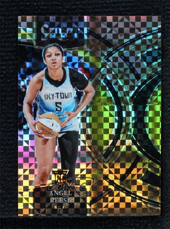 2024 Select WNBA Premier Level Bronze Checker Prizm 11/49 Angel Reese #147 0p92
