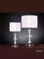 Klassischer WeißE Tischlampe Schreibtisch Lampe Kristall Beleuchtung
