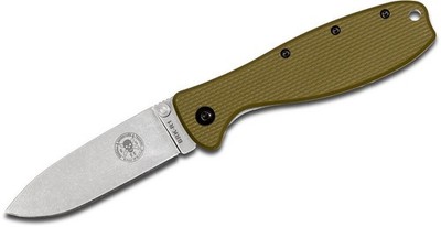 BRK Designed by ESEE Zancudo Framelock Green D2 Tool Steel Blade - BRKR2OD