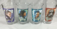 ICUP Inc Lucasfilm Ltd. Set Of 4 Star Wars Tumblers  5 3/4” Tall ~ The Last Jedi