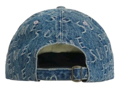 Supreme Warp Jacquard Logo Denim 6-Panel Blue SS21 *NEW* | eBay