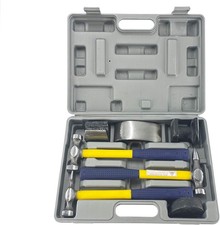 7 Pc Auto Body Fender Repair Tool Hammer Dolly Set