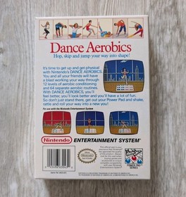 Dance Aerobics (Nintendo NES) Authentic Complete in Box CIB Game, Manual, Sleeve