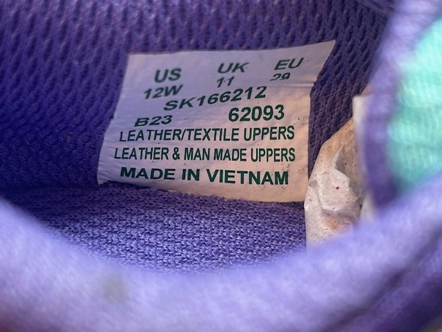 Saucony Little Kids Velocer A/C Sneakers Mint/ Purple NIB - Size 12W thumbnail 8