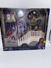 Disney Wish Kingdom of Rosas Character Small Doll Set 10 Posable Mini Dolls Toy