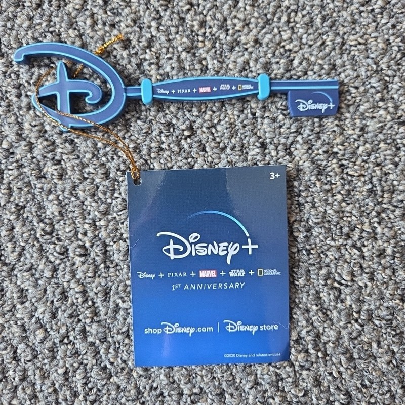 Disney+ First Anniversary Collectible Key Special Edition Plus Blue