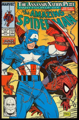 Amazing Spider-Man #323 High Grade Captain America McFarlane Marvel 1989 VF-NM