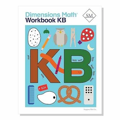 Dimensions Math Workbook KB | - Paperback, by Singapore Math Inc. - Good o