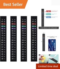 Aquarium Thermometer Strips, Adhesive Kombucha Beer Brewing Temperature Strip...