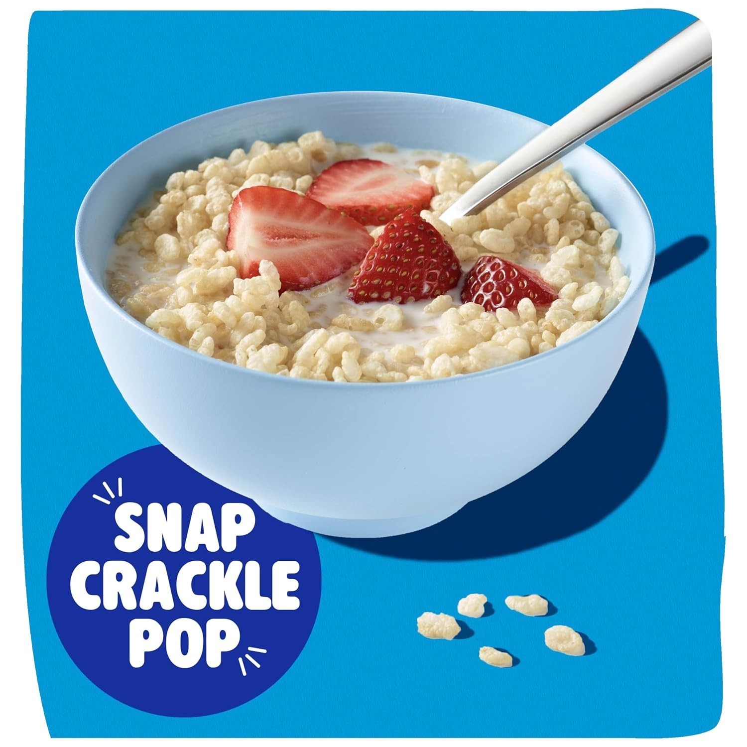 Kellogg's Rice Krispies Cold Breakfast Cereal, 8 Vitamins and Minerals, - 12Oz