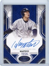 2025 Topps Tier One Baseball Prime Performers Auto #PPA-HM Hideki Matsui #19/25