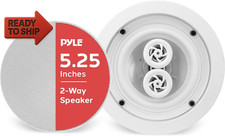 5.25 Ceiling Wall Mount Speakers - 2-Way Weatherproof Full Range Woofer Speake
