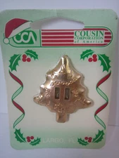 Vintage Cousin Corp Double Slotted Western Concho Buckle Bronze Christmas Tree