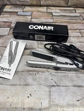 Conair Mini Pro Hair Straightener 3/4 Ceramic Silver Color