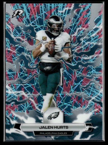 2025 Topps Resurgence #79 Jalen Hurts Sky Blue & Pink Shock Refractor