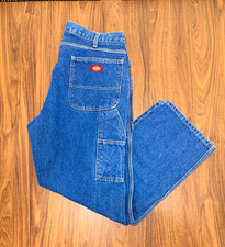 Dickies Carpenter Jeans Men s 36x30 Blue Denim Workwear Utility Pants Mexico