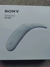 SONY Wearable Neck Speaker SRS-WS1 White TV Game Movie with Box