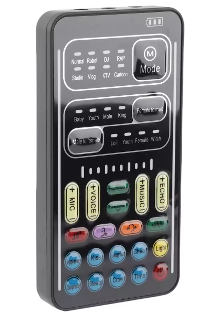 I9 Voice Changer Set Multifunction Portable Recording Mini Sound Card - Image 4 of 4