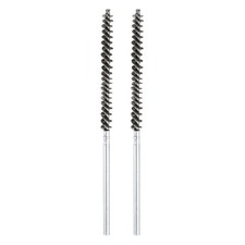 2pcs Pipe Cleaners Brush Set 0.39 Inch Stainless Steel Bristles for Tube, Silver