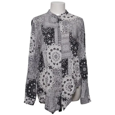Zara Basic, chemisier, taille : XL, noir/blanc/multicolore, imprimé, femmes #QI2 - Photo 1/4