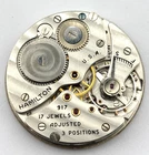 Hamilton Antique Pocket Watch Movement  17J  10s  Gr.917 X167359  DOESN'T WORK