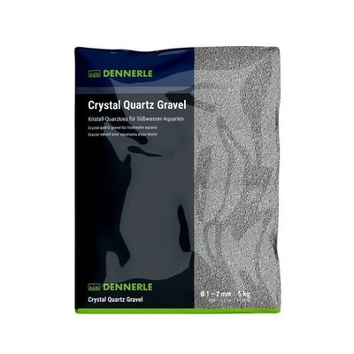Dennerle Kristall Quarzkies schiefergrau 10kg - wasserneutraler Aquarienkies