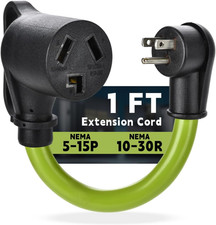 Dryer Adapter Cord NEMA 5 15P Male To 10-30R Female Power Adapter Heavy Duty