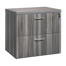 Mayline Aberdeen Series 2 Drawer File Cabinet in Gray Steel