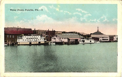 #ad Water Front Palatka Florida Postcard Posted $6.15