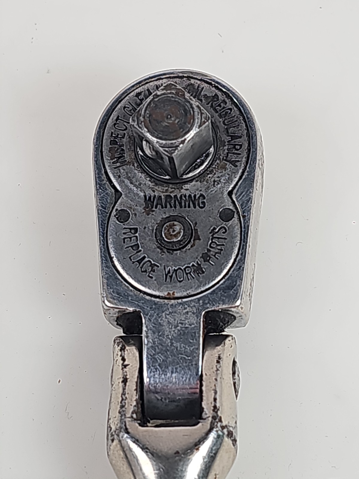 Snap-On Tools 3/8" Drive Standard Handle Bent Flex-Head Ratchet F732A USA