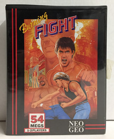 Burning Fight NEO GEO AES Complete CIB US Version NEOGEO Manual TESTED & WORKING