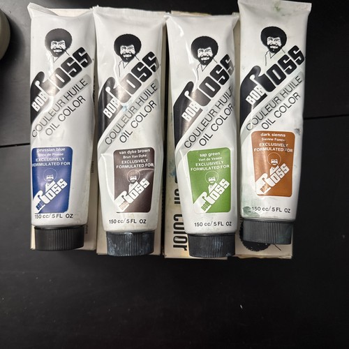 Bob Ross Oil Color Landscape and Soft Paint Tubes Lot Used Van Dyke Sap Sienna