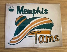 Memphis Tams ABA Felt Pennant Style Paper PRINT 8.5x11 Basketball Tennessee Pros