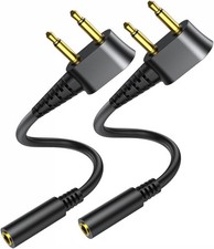 SNANSHI Airplane Headphone Adapter with Cable 12 Inch - Universal Gold...