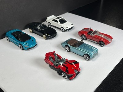 Matchbox Sports Cars - Set of 6 - Slingshot, Cobra, Miata, McLaren, Healey, MR2