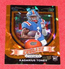 KADARIUS TONEY GIANTS 2021 PANINI PRIZM DRAFT ORANGE ICE PRIZMS RC #176 (KS1591)